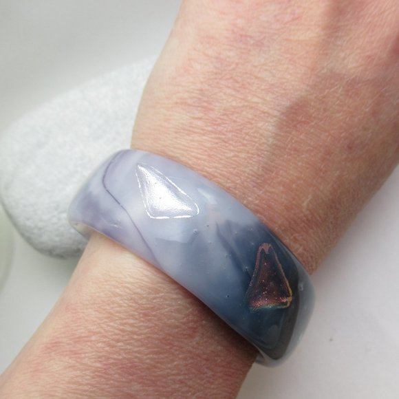 Fused Glass Cuff Bracelet - Picture 14 of 15